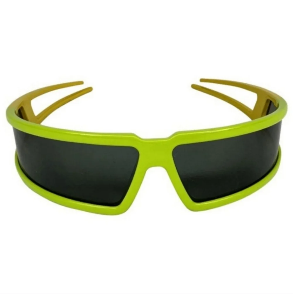 2003 Christian Dior by John Galliano Green Yellow Wrap Bandage Sunglas
